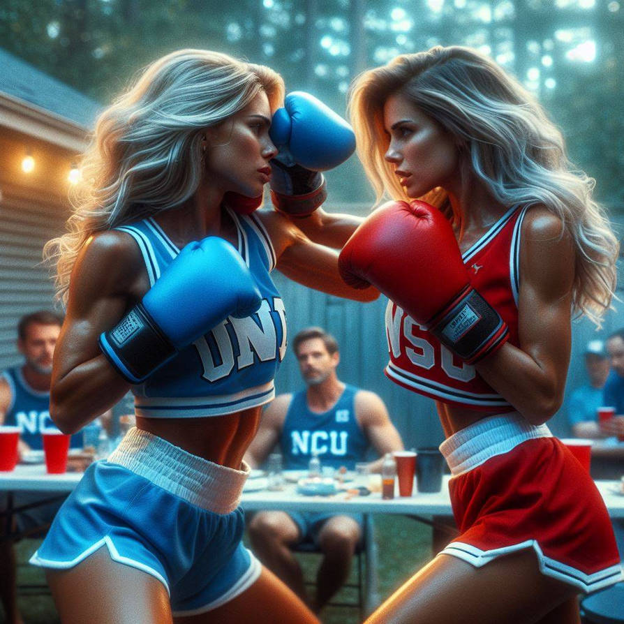 College Rivals duke it out by jbaril1 on DeviantArt