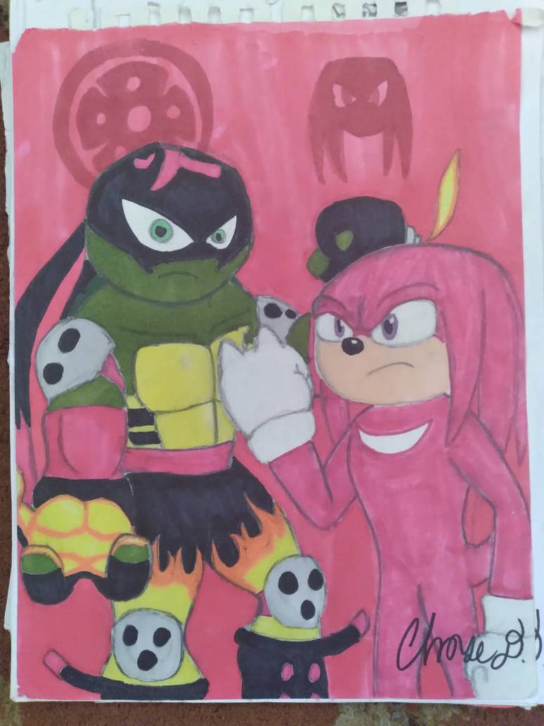 Knuckles Vs Raphael Raphael and Knuckles by CD010h on DeviantArt