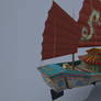 Low poly asian ship for casual mobile game 1 of 2