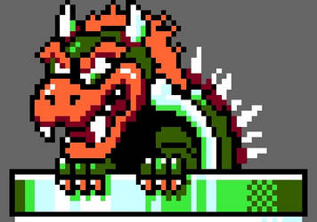 Bowser Mario Bros Pixel