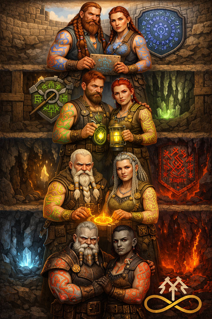 Dwarven Rune Magic Dwarves By Depth Runic Styles by Unseen-smiley on DeviantArt
