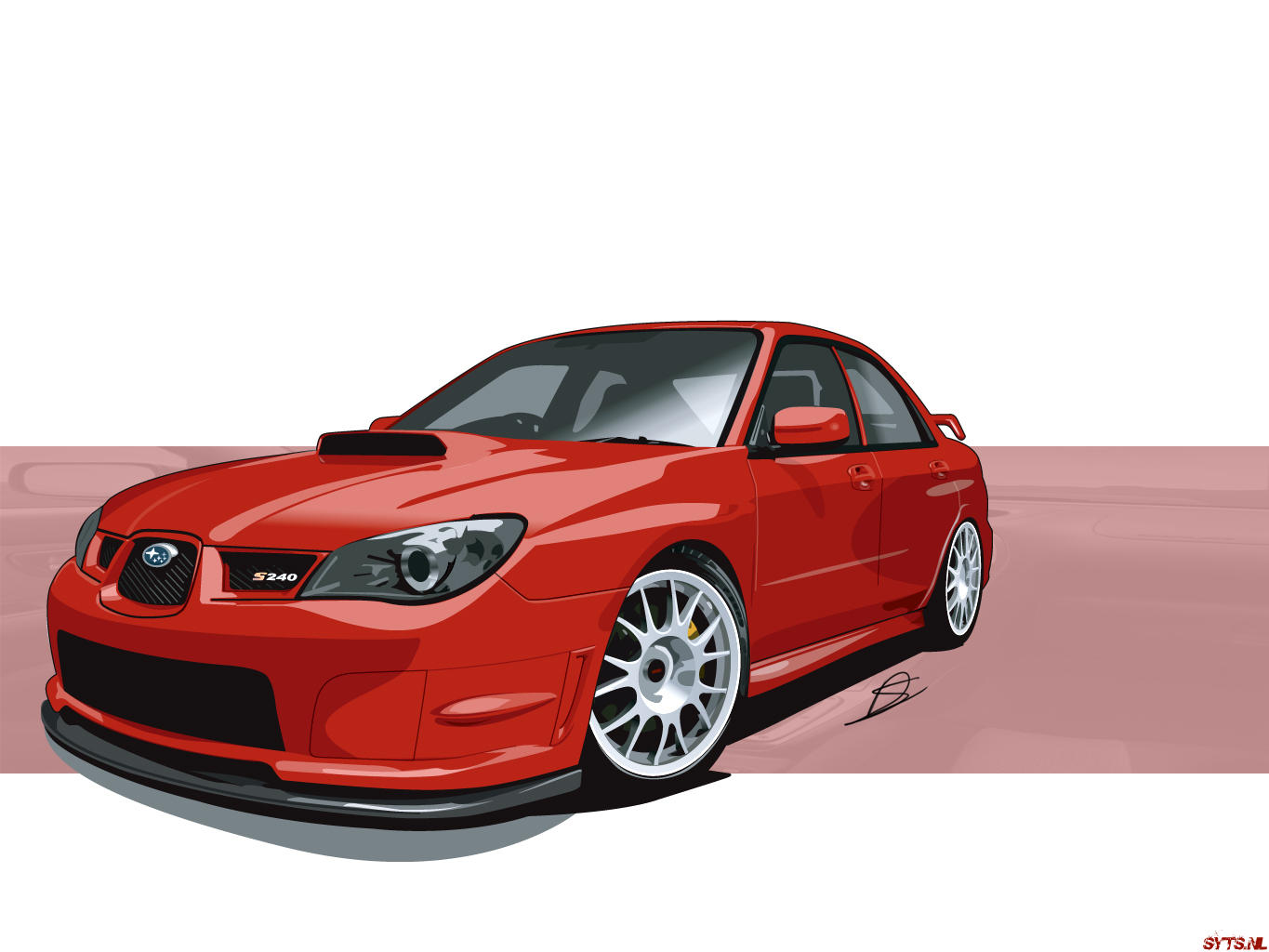 Subaru Impreza WRX вектор