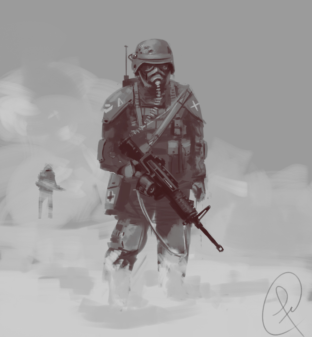 soldier doodle