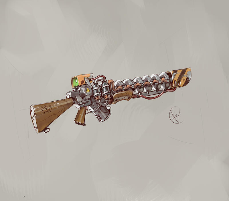 M72 Gauss rifle ''888'' by Fernand0FC on DeviantArt