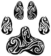 Tribal Paw Print