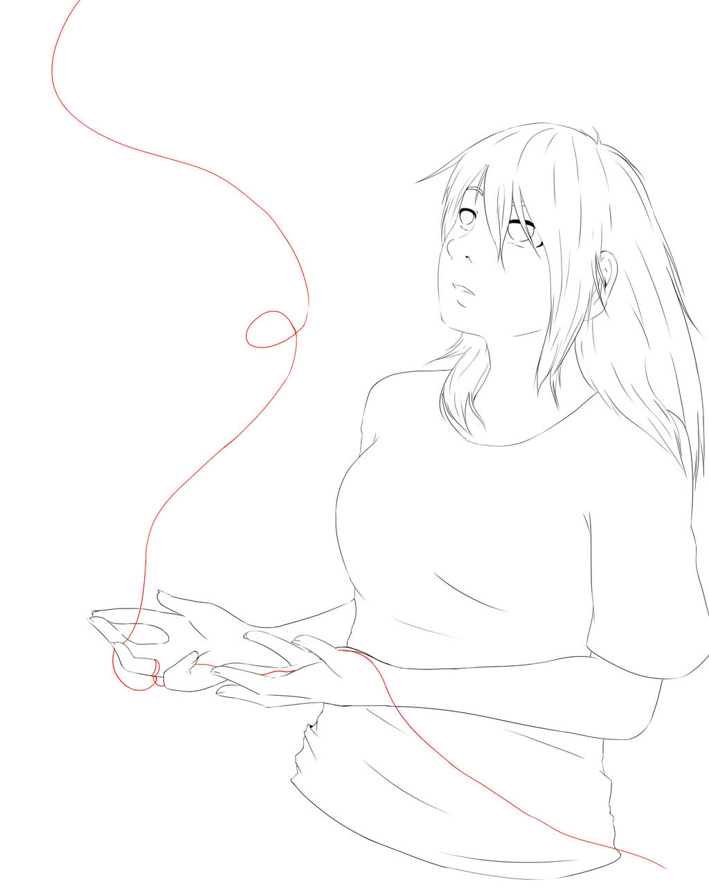 Red Thread Lineart
