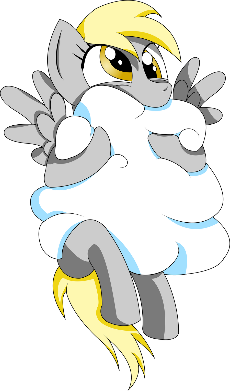 Derpy Eating A Cloud