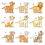 piebald cub adopts - open by 100LionAsses