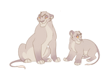 Pale Lioness adopt ota - open by 100LionAsses
