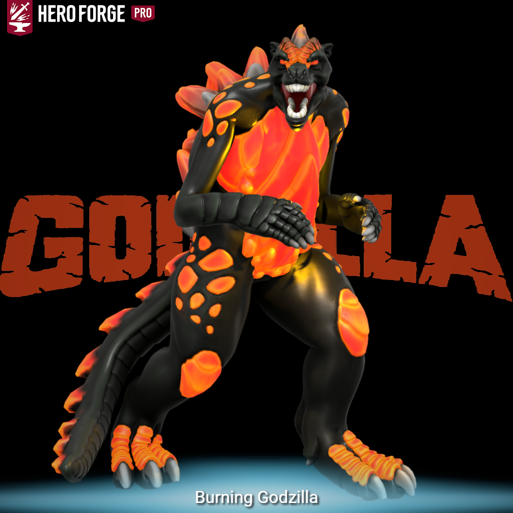 Godzilla Fire Form Burning Godzilla by thetitan2000 on DeviantArt