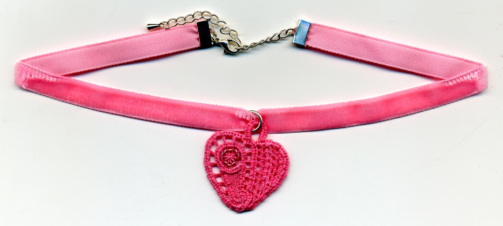 Pink Heart Choker 2