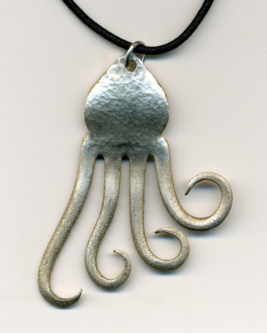 Fork Squid Pendant
