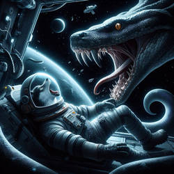 Space wolf and snake 1