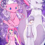 [Collab] MewTwo + Mew Personification