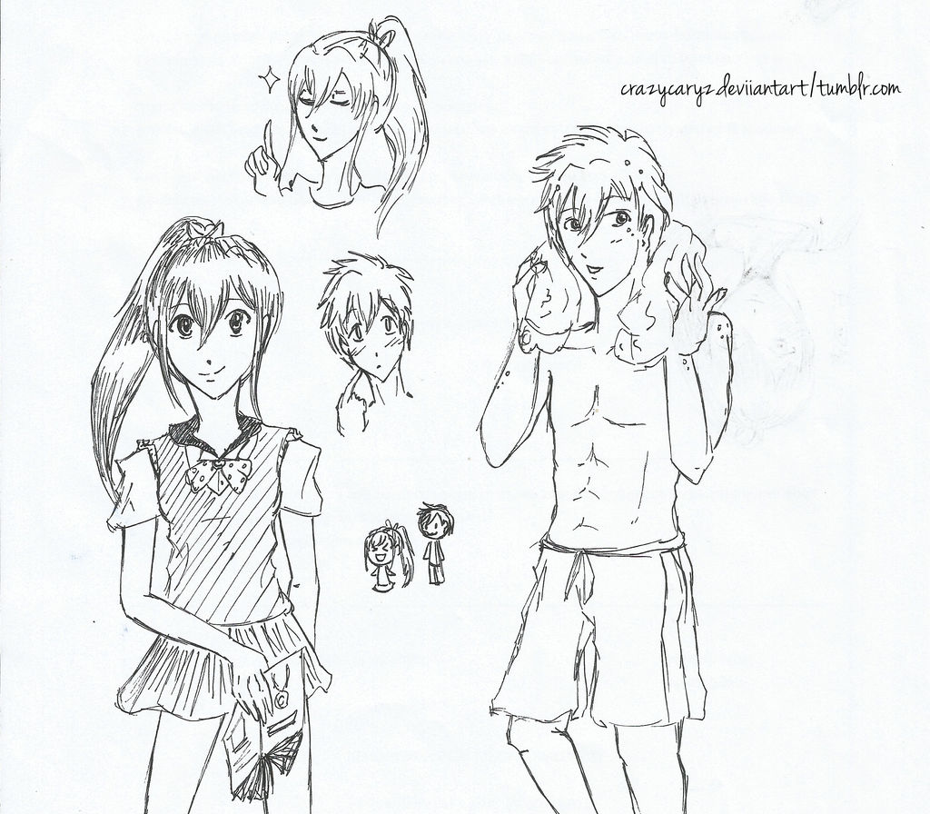 Makoto and Gou doodles