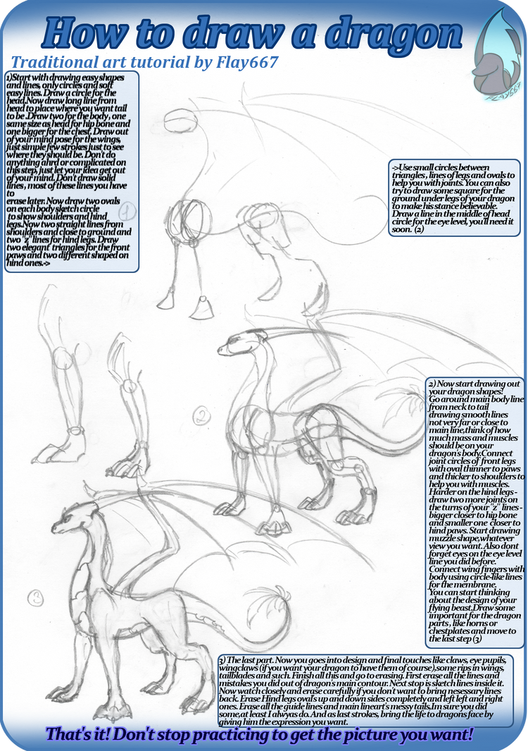 How to draw a dragon by Tallinax on DeviantArt