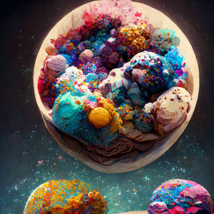 A Colorful Fun Ice Cream Planet ~~ High Res ~~