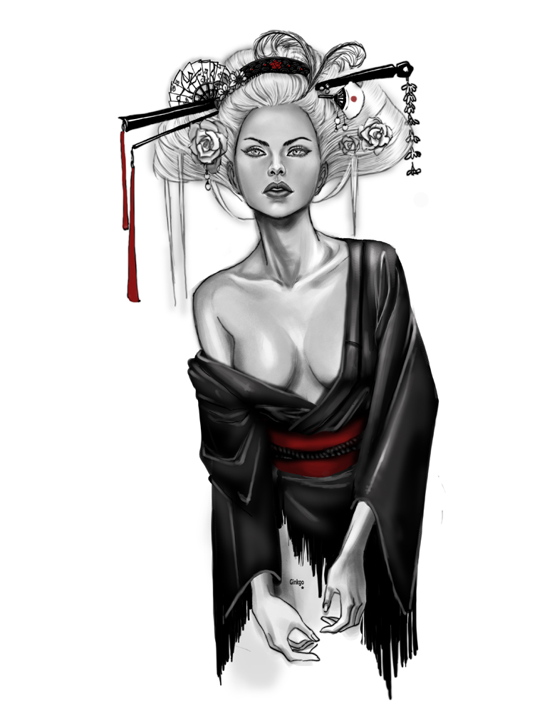 Geisha by Little-Ginkgo