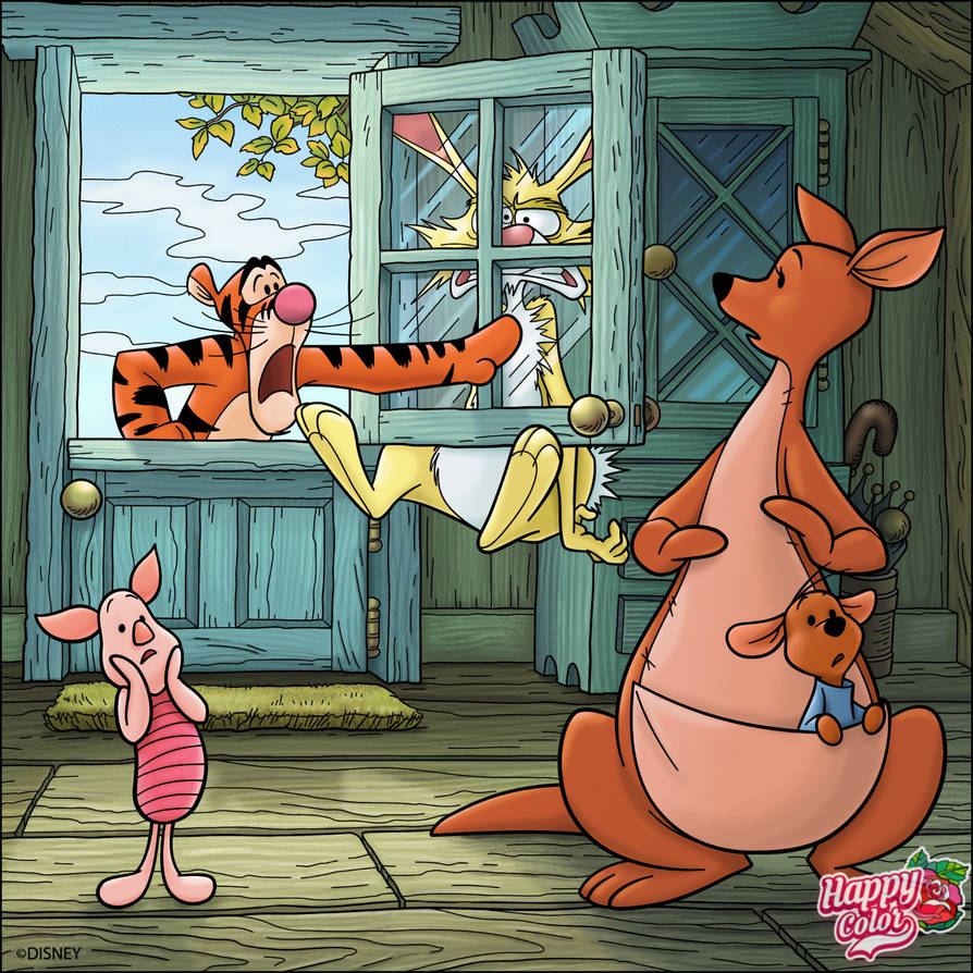 Roo Tigger Rabbit Piglet, Tigger, Rabbit, Kanga and Roo by Daniysusamigos on DeviantArt