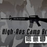 5 High Resolution Camouflage Photoshop Brushes