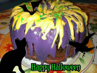 DarkRainbow Halloween cake