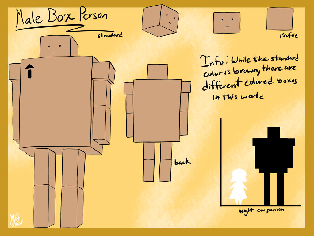 Male Box Person Concept by chaosphoniex on DeviantArt