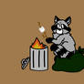 Raccoon sticker 3