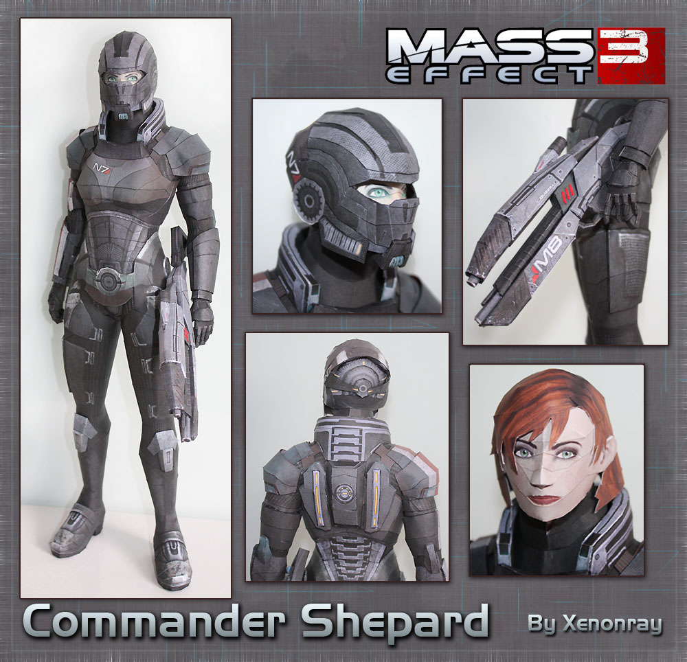 Shepard Papercraft Download by Avrin-ART