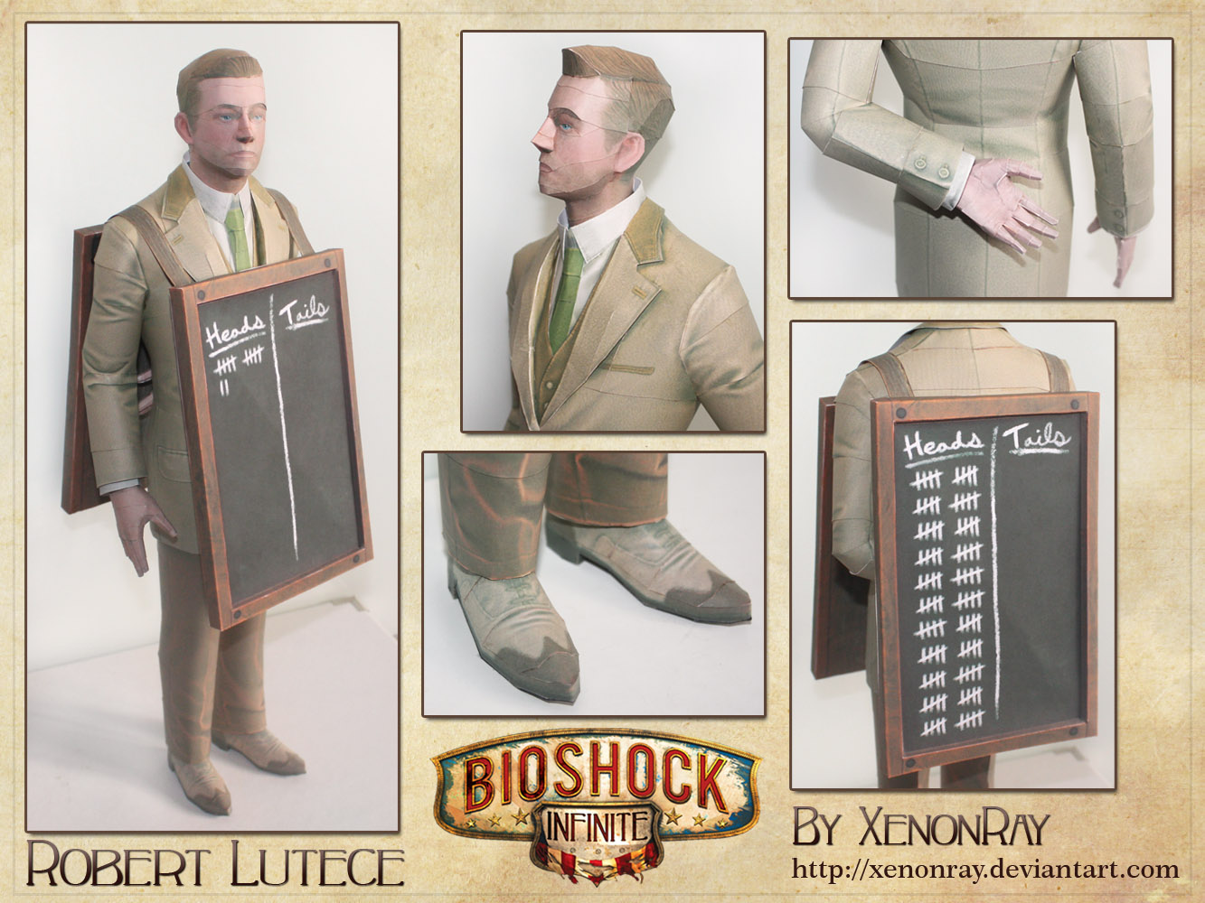 Robert Lutece Papercraft Download
