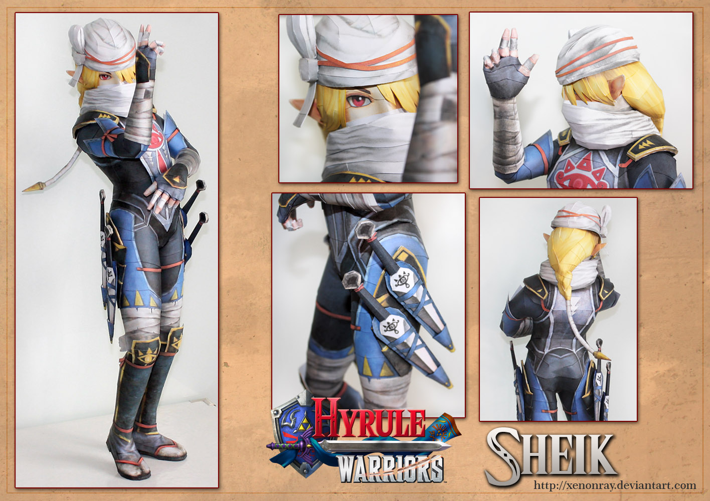 Hyrule Warriors Sheik Papercraft Download