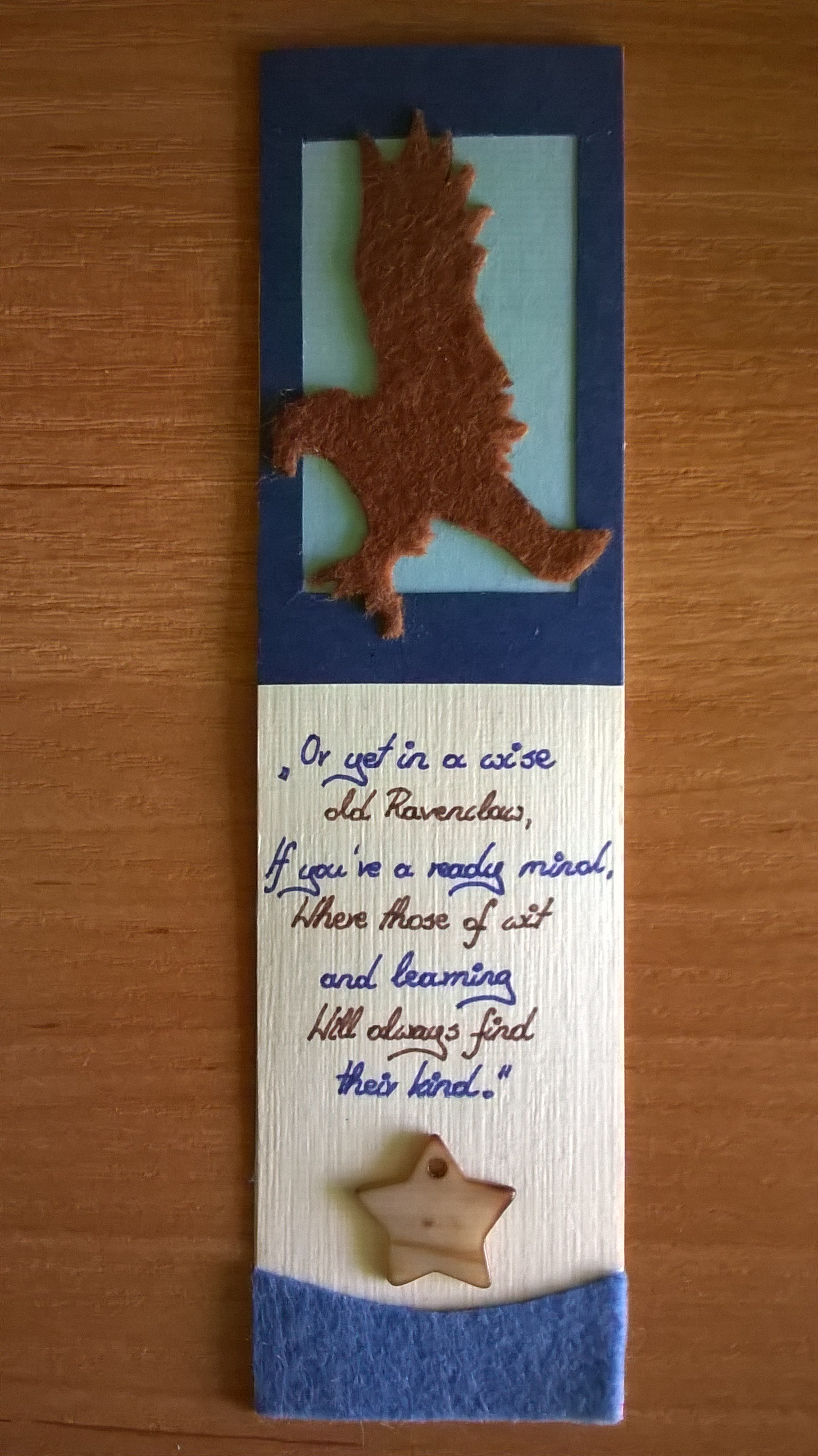 Hogwarts Bookmark - Ravenclaw