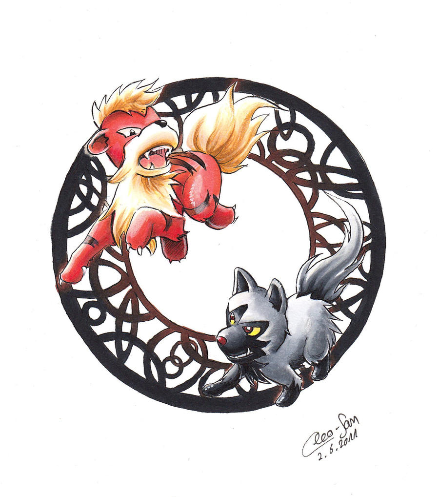 Growlithe and Poochyena