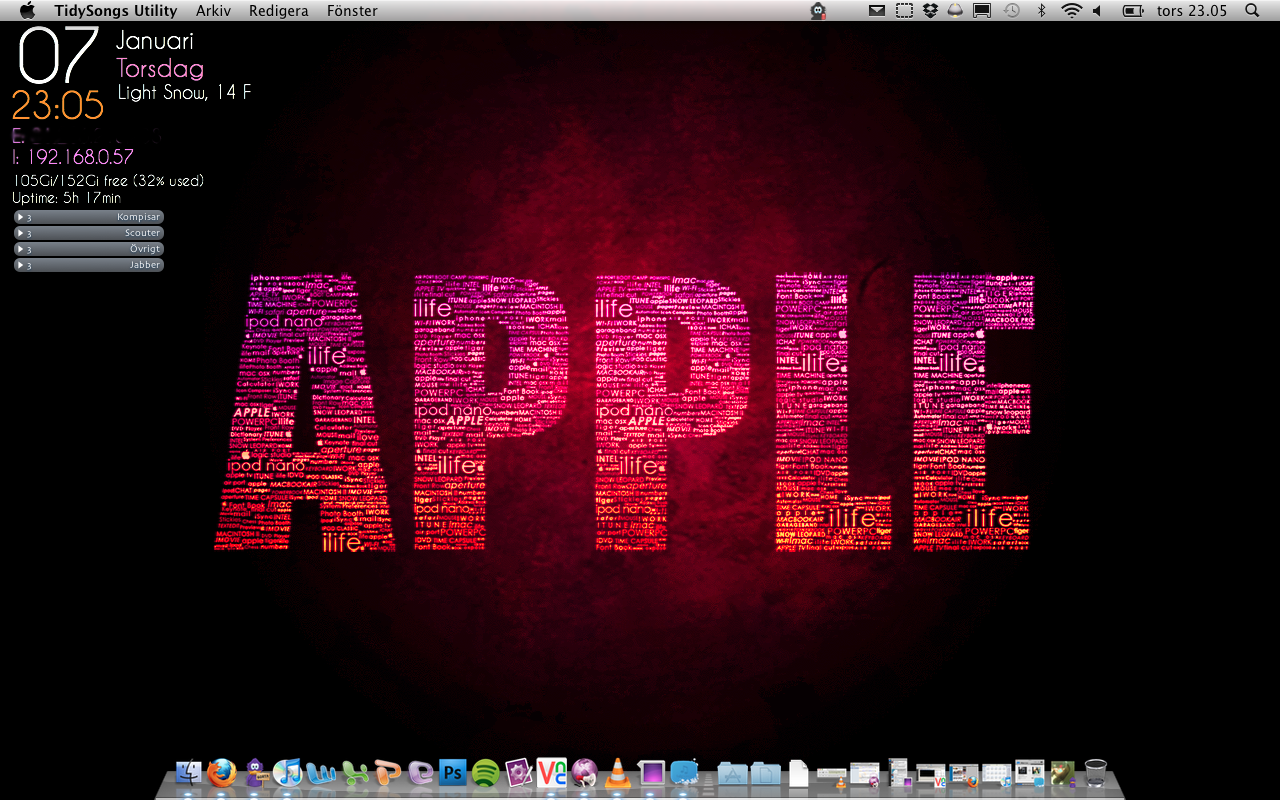 My mac desktop