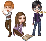 Harry, Ron and Hermione