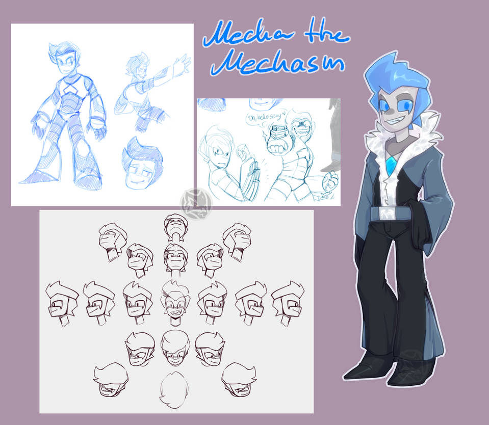 Ref. Sheet: Mecha the Mechasm by Wolfwrathknight on DeviantArt