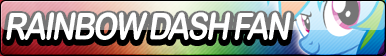 Rainbow Dash Fan Button by Agent--Kiwi
