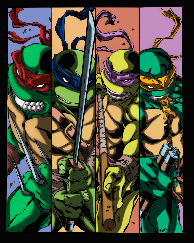 Tmnt 2003 Color TMNT Colors by tdjulian on DeviantArt