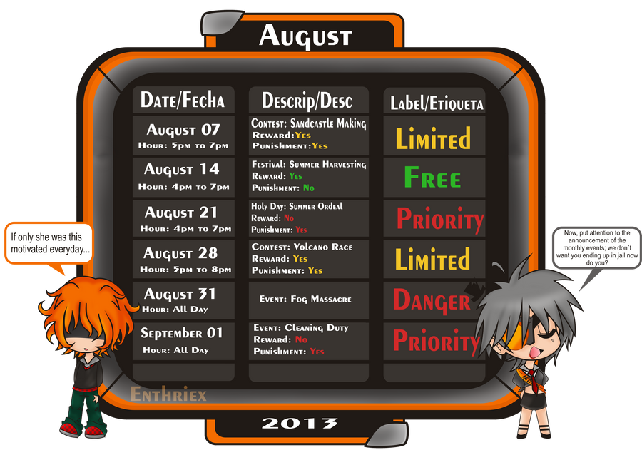 August Events