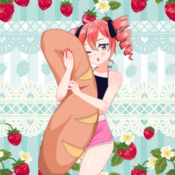 Teto kasane bread hug pillow