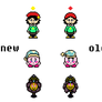 some overworld sprites comparation