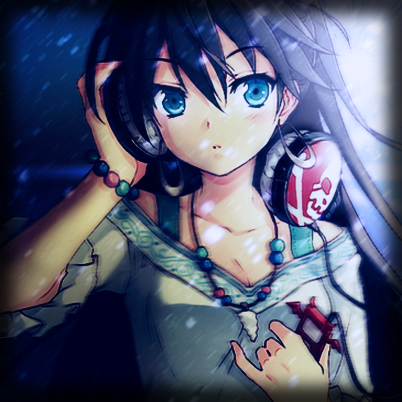 Anime Headphones Girl by CriticallyRed on DeviantArt