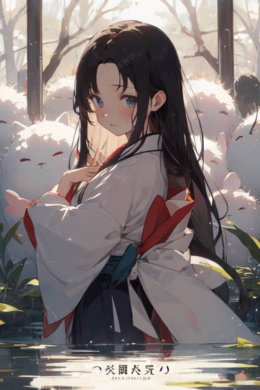 Pixai- Shrine Maiden 3