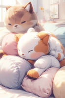 Pixai- Cat Plushes and Pillows