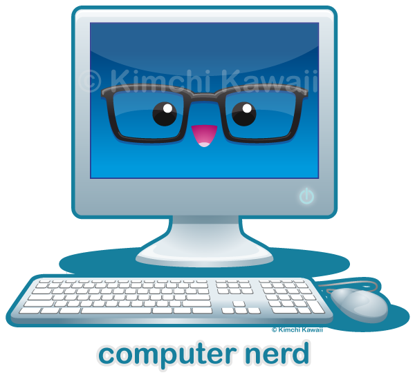 Cartoon Computer Nerd Math Cartoon Computer Nerd
