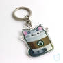 Catpuccino Clear Keychain