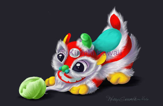 Cute Chinese Lion Dancer