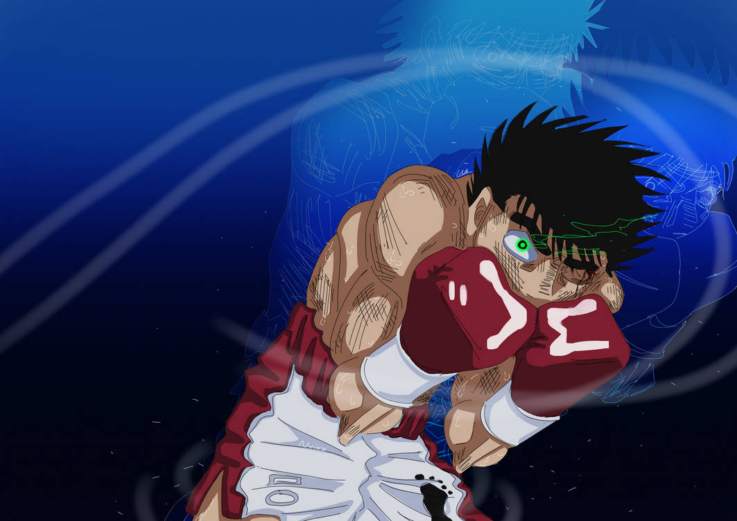 Hajime no Ippo: Ippo's Dempsey roll (old art) by nvixus on DeviantArt