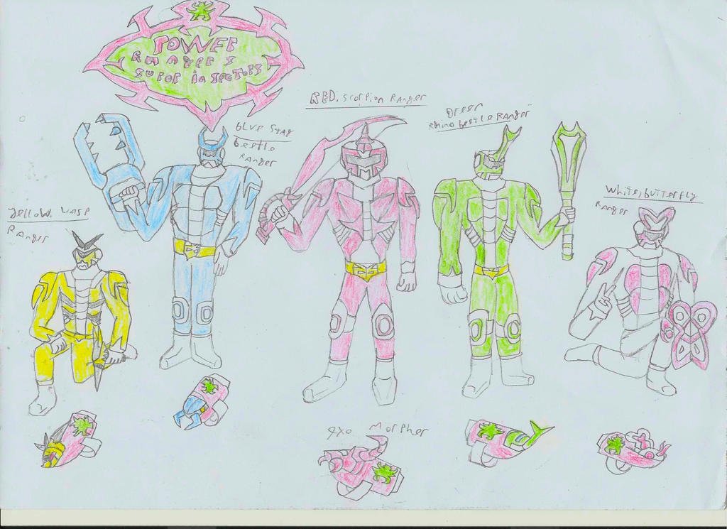 Power Ranger Insect Force Power Rangers super insectors by robertoadder8 on DeviantArt