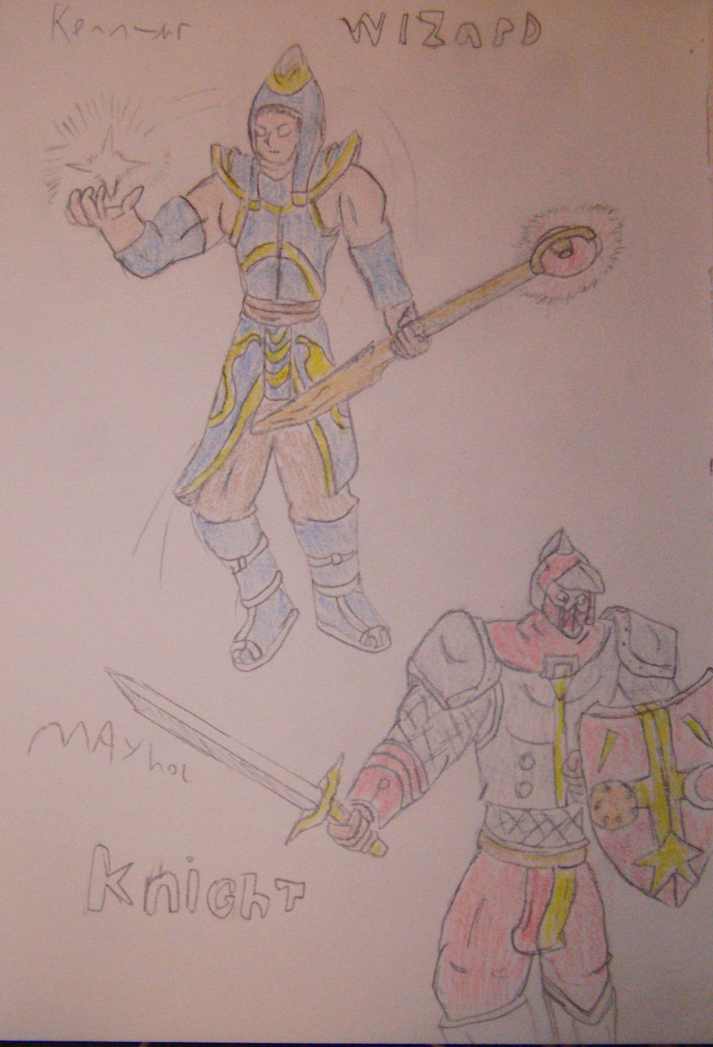 gauntlet dark legacy characters: wizard and knight by robertoadder8 on ...