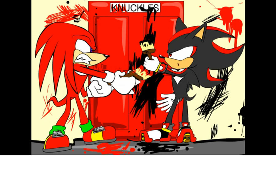 shadow vs knuckles by digitalfear83 on DeviantArt